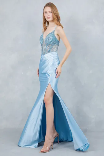 Cinderella Couture 8379J Satin Pearls Beaded #10 frontface vertical thumbnail