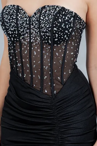 Cinderella Couture 8443J Rhinestone Satin #10 frontface vertical cropped thumbnail