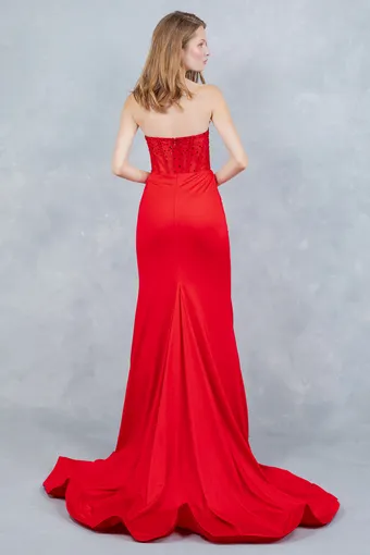 Cinderella Couture 8443J Rhinestone Satin #9 default backface vertical thumbnail