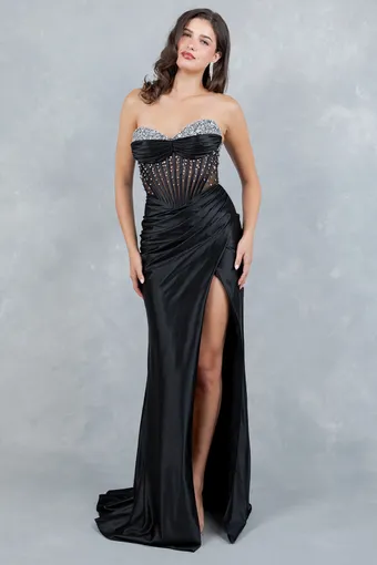 Cinderella Couture 8449J Rhinestone Satin #1 frontface vertical thumbnail