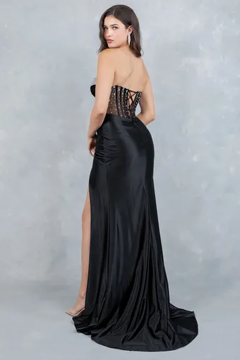 Cinderella Couture 8449J Rhinestone Satin #9 backface vertical thumbnail