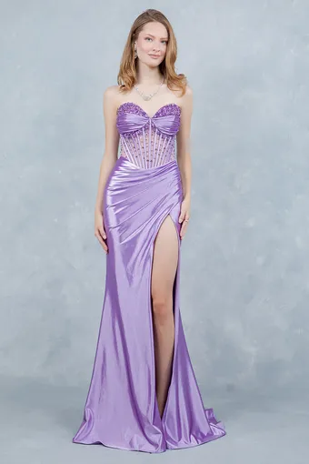 Cinderella Couture 8449J Rhinestone Satin #7 frontface vertical thumbnail