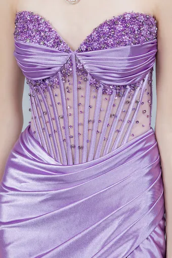 Cinderella Couture 8449J Rhinestone Satin #14 frontface vertical cropped thumbnail