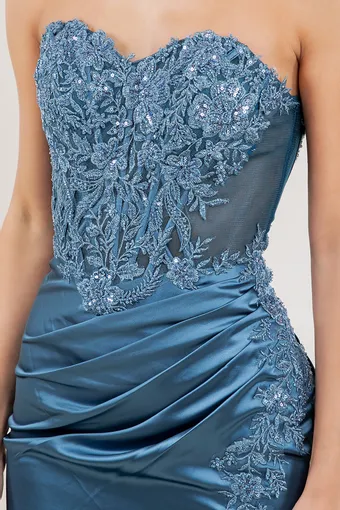 Cinderella Couture 8453J Satin Beads Embolace #12 frontface vertical cropped thumbnail