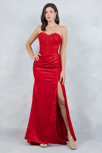 Cinderella Couture 8453J Satin Beads Embolace #7 frontface vertical thumbnail