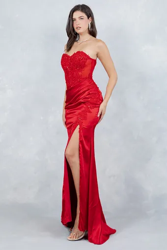 Cinderella Couture 8453J Satin Beads Embolace #4 frontface vertical thumbnail