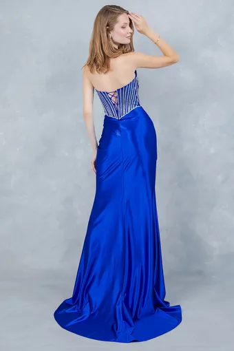 Cinderella Couture 8473J Rhinestone Satin #13 default backface vertical thumbnail