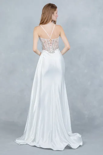 Cinderella Couture 8483J Rhinestone Satin Drape #8 vertical thumbnail