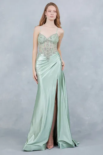 Cinderella Couture 8483J Rhinestone Satin Drape #11 vertical thumbnail