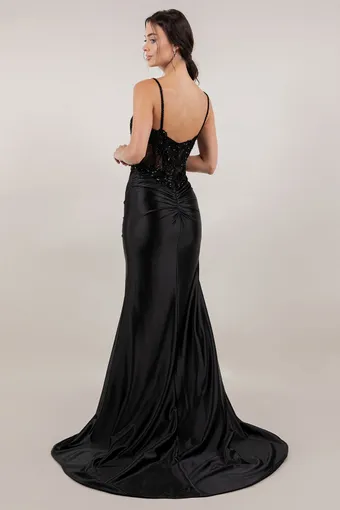 Cinderella Couture 8512J Beaded Lace Embo Satin #6 backface vertical thumbnail