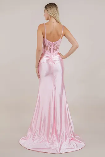 Cinderella Couture 8512J Beaded Lace Embo Satin #7 backface vertical thumbnail