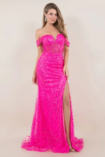 Cinderella Couture 8516J Rhiestone Glam Tulle Gown #8 frontface vertical thumbnail