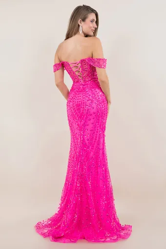 Cinderella Couture 8516J Rhiestone Glam Tulle Gown #13 backface vertical thumbnail