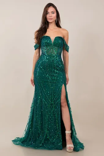 Cinderella Couture 8516J Rhiestone Glam Tulle Gown #2 frontface vertical thumbnail