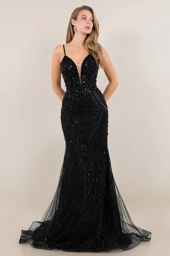 Cinderella Couture 8517J Rhiestone Glam Tulle Gown #6 frontface vertical thumbnail