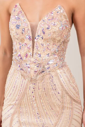 Cinderella Couture 8517J Rhiestone Glam Tulle Gown #13 frontface vertical cropped thumbnail