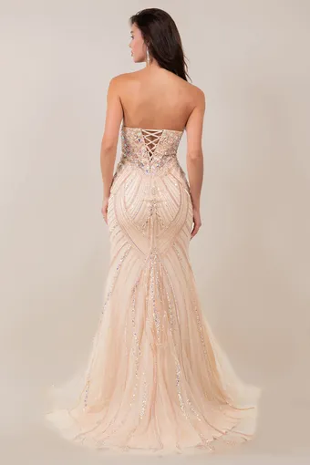 Cinderella Couture 8517J Rhiestone Glam Tulle Gown #10 default backface vertical thumbnail