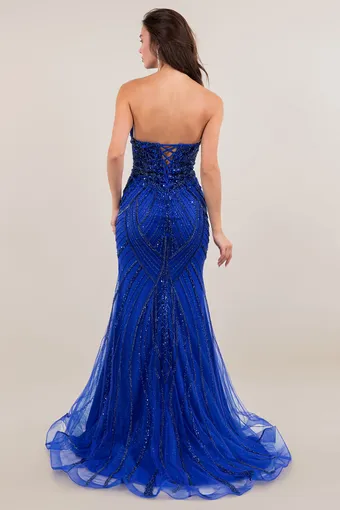 Cinderella Couture 8517J Rhiestone Glam Tulle Gown #12 backface vertical thumbnail