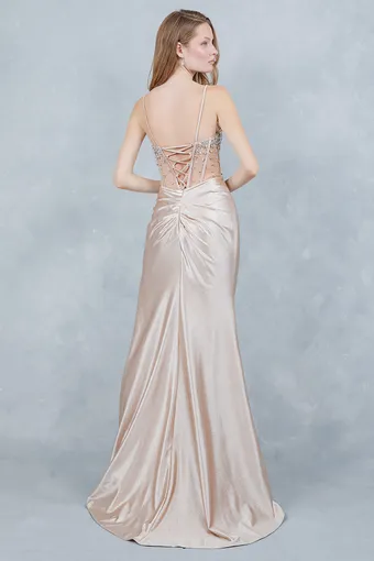 Cinderella Couture 8562J Shimmer Satin Rhinestone Glam #17 backface vertical thumbnail