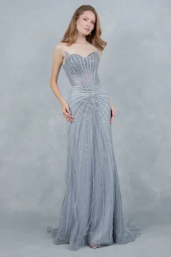 Cinderella Couture 8576J Glam Rhinestone Tulle Gown #11 frontface vertical thumbnail