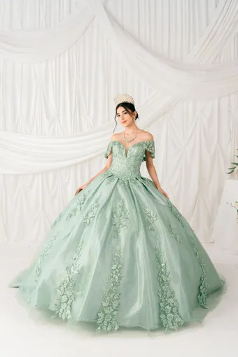 Cinderella Couture 8045J 3D Applique Lace On Tulle #0 default frontface vertical thumbnail