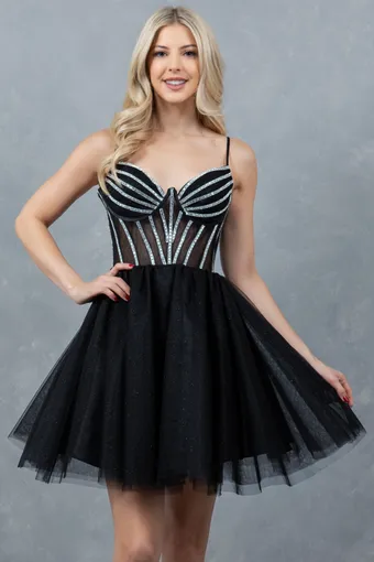 Cinderella Couture 5138J Tulle With Rhinestone #1 frontface vertical thumbnail