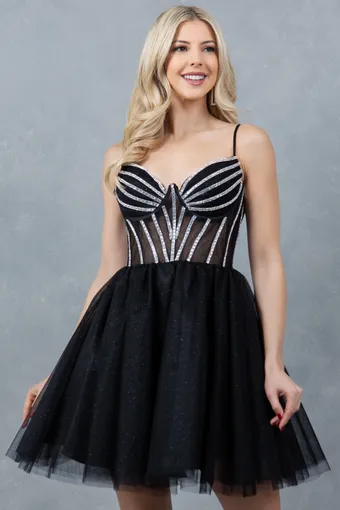 Cinderella Couture 5138J Tulle With Rhinestone #3 frontface vertical thumbnail