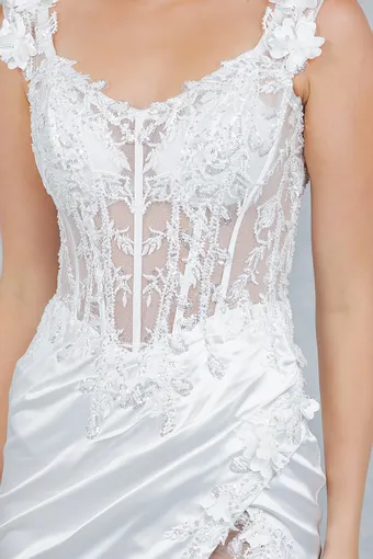 Cinderella Couture 8181JS Embo Lace Satin #23 frontface vertical cropped thumbnail