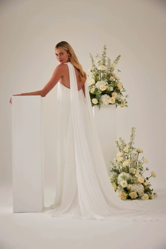 Sassi Holford #Dana Chiffon Overdress #2 default backface vertical thumbnail