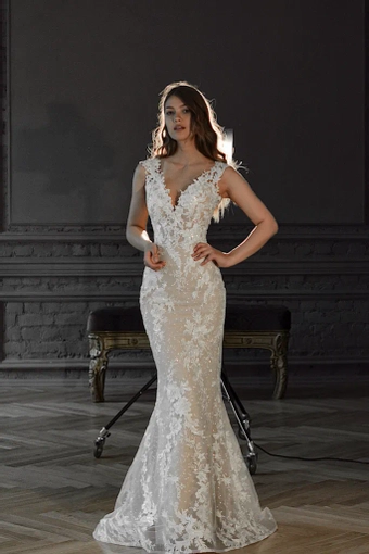 Olivia Bottega 2 in 1 Lace Wedding Dress Airis with Detachable Skirt #0 default frontface vertical thumbnail