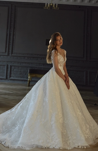 Olivia Bottega 2 in 1 Lace Wedding Dress Airis with Detachable Skirt #2 frontface vertical thumbnail