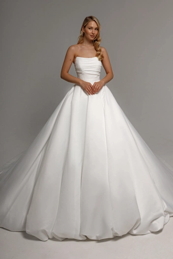 Olivia Bottega 2 in 1 Sheath Wedding Dress Jelena with Detachable Sophia Skirt #0 default frontface vertical thumbnail