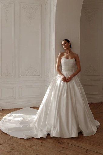 Olivia Bottega 2 in 1 Wedding Dress Elu With Detachable Protea Skirt #2 frontface vertical thumbnail