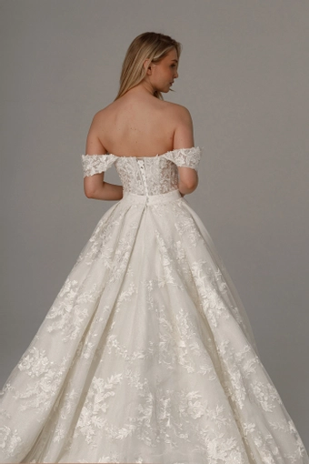 Olivia Bottega 2 in 1 Wedding Dress Mitsis With Detachable Airis Skirt #9 backface vertical cropped thumbnail