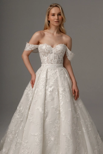 Olivia Bottega 2 in 1 Wedding Dress Mitsis With Detachable Airis Skirt #6 frontface vertical cropped thumbnail