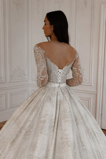 Olivia Bottega 2 in 1 Wedding Dress Sabrina With Detachable Skirt Meryem #4 backface vertical cropped thumbnail