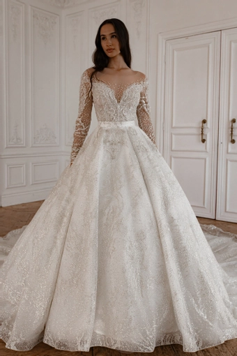 Olivia Bottega 2 in 1 Wedding Dress Sabrina With Detachable Skirt Meryem #1 frontface vertical thumbnail