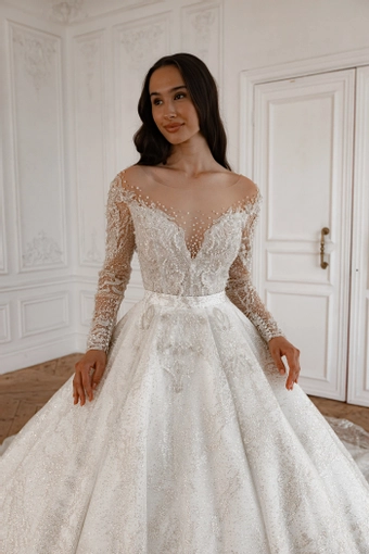 Olivia Bottega 2 in 1 Wedding Dress Sabrina With Detachable Skirt Meryem #3 frontface vertical cropped thumbnail