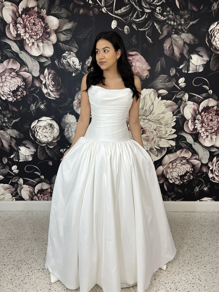bad bridesmaid dresses Retro-inspired Long Sleeves Satin Bridal Gown for Women  loveangeldress