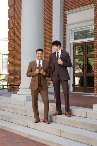 Metro Collection Style Cocoa Metro Suit #1 frontface vertical thumbnail