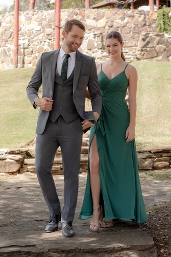 Metro Collection Style Medium Grey Metro Suit #1 frontface vertical thumbnail