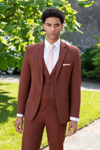 Metro Collection Style Rust Metro Suit #1 frontface vertical thumbnail