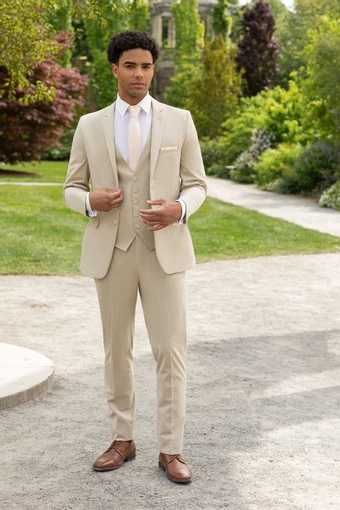 Metro Collection Style Tan Metro Suit #0 default frontface vertical thumbnail