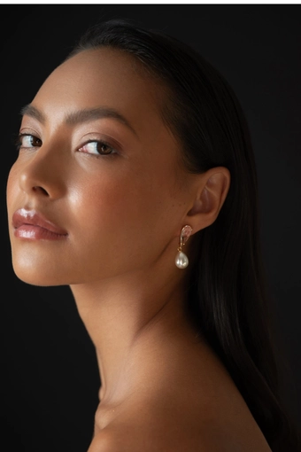 Jenny Yoo AB03 Dewdrop Pearl Earring #0 default vertical thumbnail