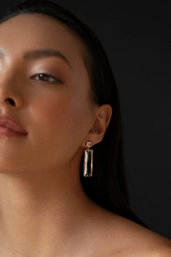 Jenny Yoo AB11 Baguette Glass Drop Earring #0 default vertical thumbnail