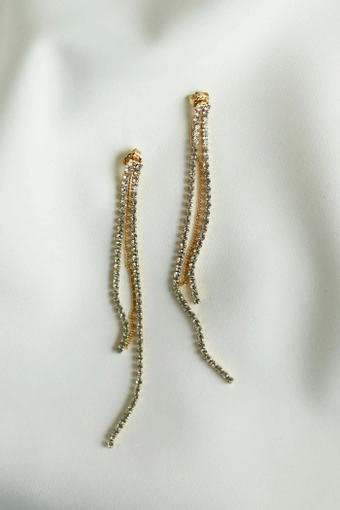 Jenny Yoo J1234 Hunter Rhinestone Drop Earring #3 vertical thumbnail