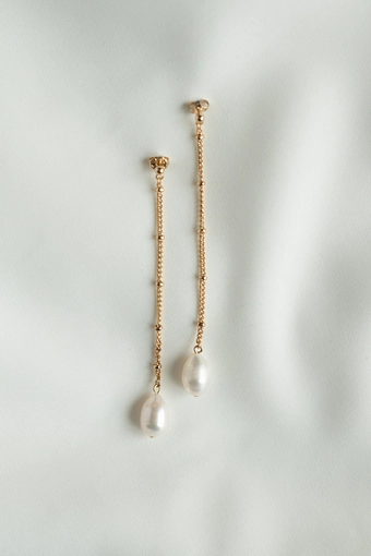 Jenny Yoo J1235 Hampton Pearl Drop Earring #3 vertical thumbnail