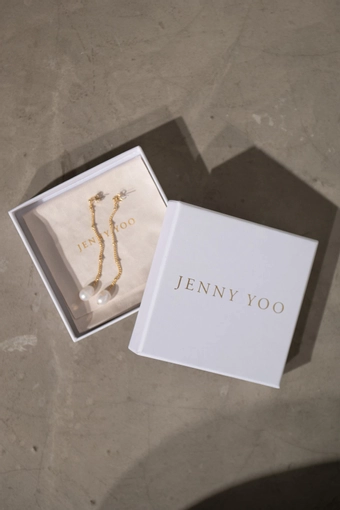 Jenny Yoo J1235 Hampton Pearl Drop Earring #2 vertical thumbnail