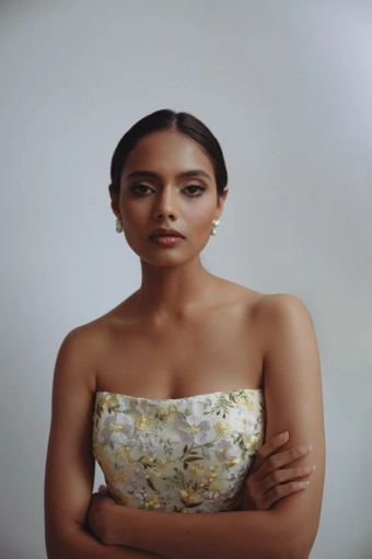 Jenny Yoo J1251 Natalya Pearl Cluster Earring #1 vertical thumbnail