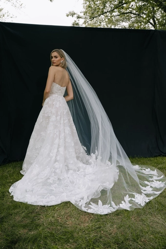 Jenny Yoo V12662 Gwendolyn Veil #1 backface vertical thumbnail